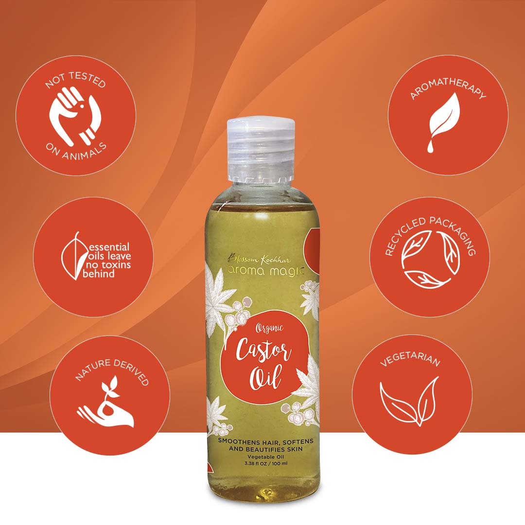 Aroma Magic Organic Castor Oil, 100ml - Image 3 - Buy from Indicrest