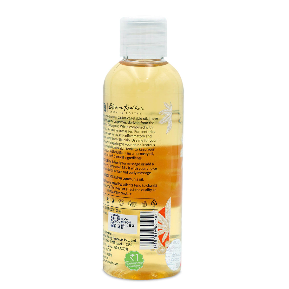 Aroma Magic Organic Castor Oil, 100ml - Image 5 - Buy from Indicrest
