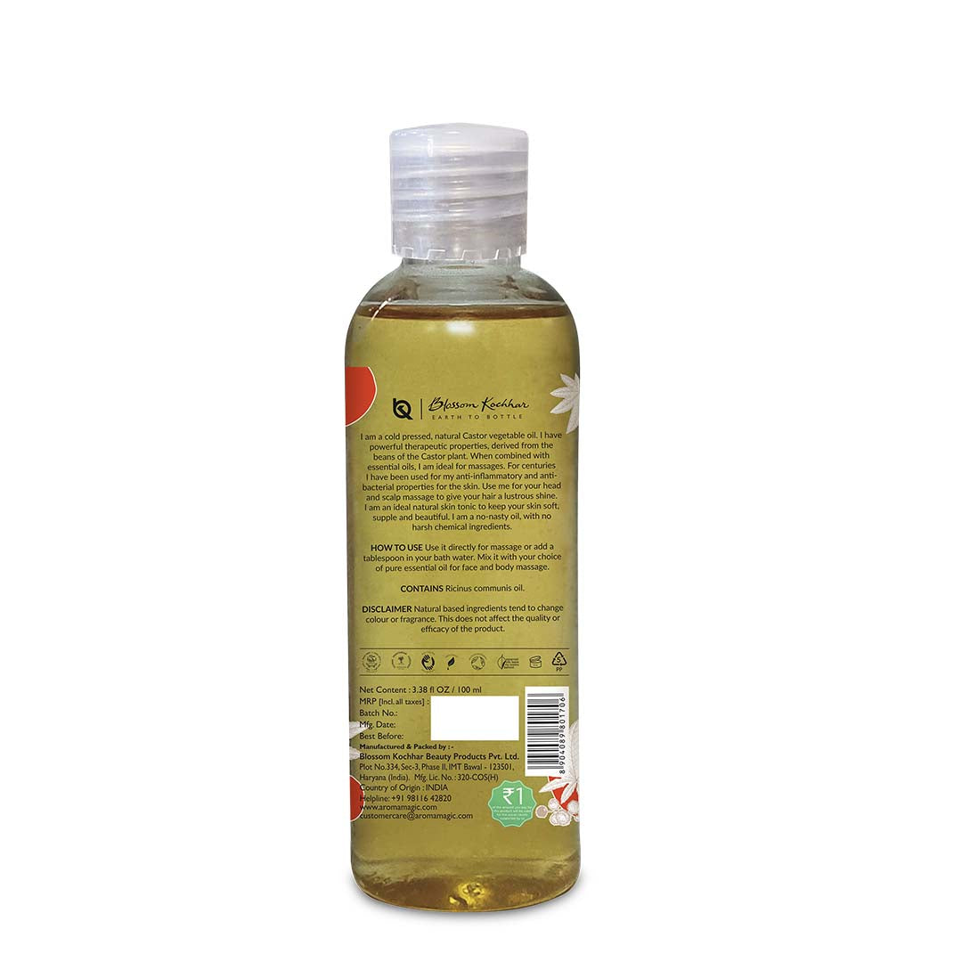 Aroma Magic Organic Castor Oil, 100ml - Image 6 - Buy from Indicrest