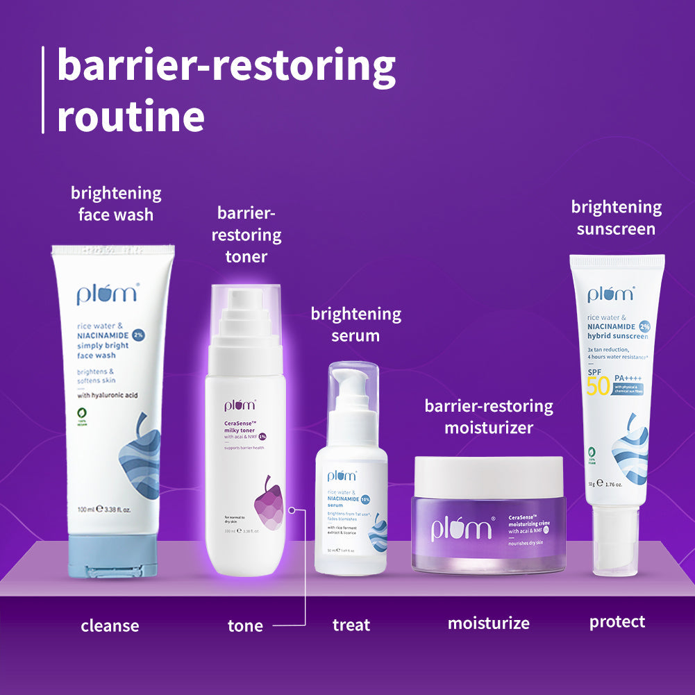 Plum CeraSense™ Milky Toner with Ceramides & Peptides | Instant Barrier Repair | Intense Moisturization | Dermat-Tested, 100ml