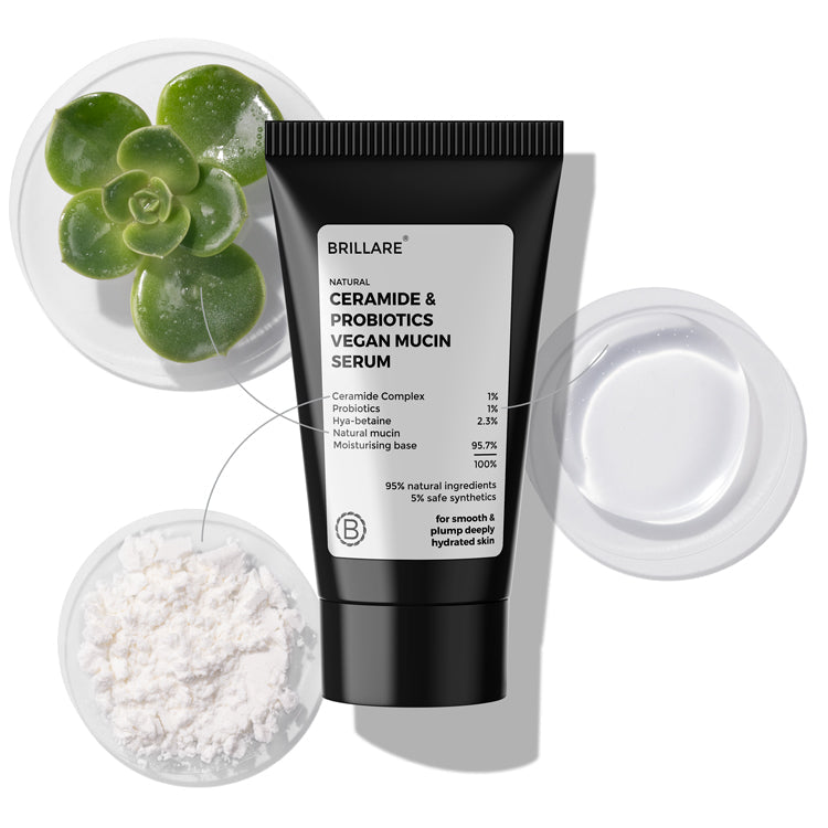 Brillare Mini Ceramide & Probiotics Probiotics Vegan Mucin Serum, 10ml - Buy from Indicrest