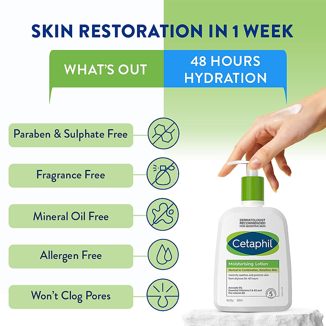 Cetaphil 500ml pump bottle for daily hydration