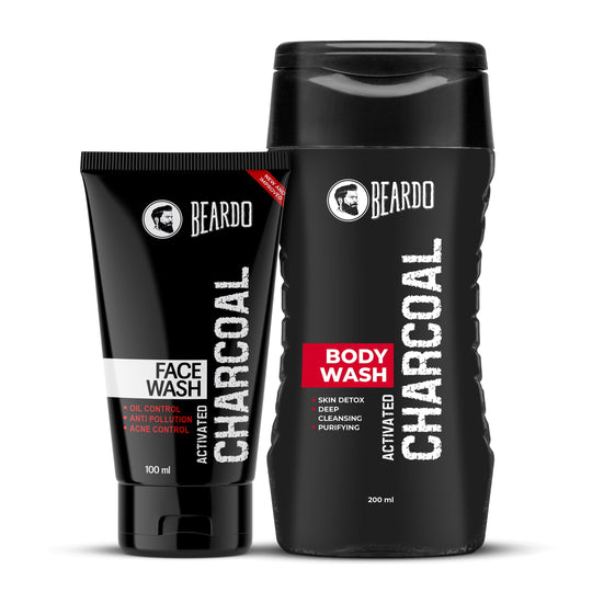 Beardo Charcoal Facewash & Charcoal Bodywash Combo - Buy from Indicrest