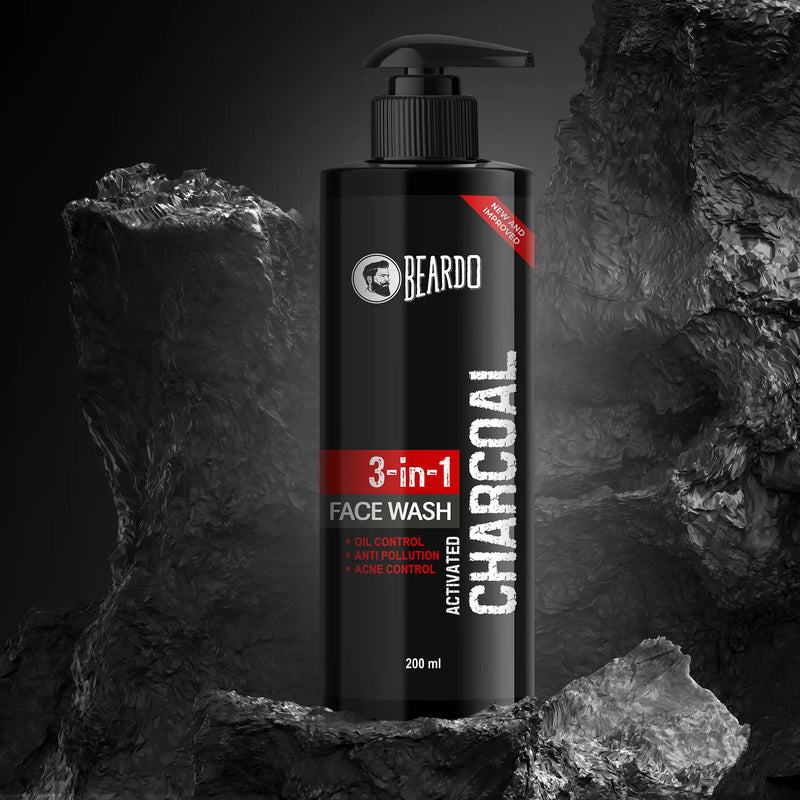Beardo Activated Charcoal Facewash, 200ml - Buy from Indicrest