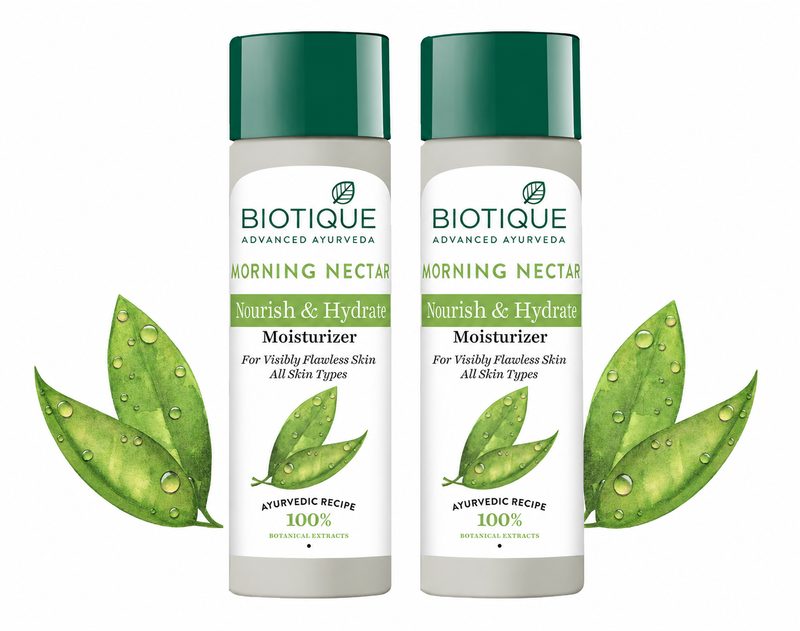 Biotique Morning Nectar Nourish & Hydrate Moisturizer, 190ml (Pack of 2) Buy from Indicrest
