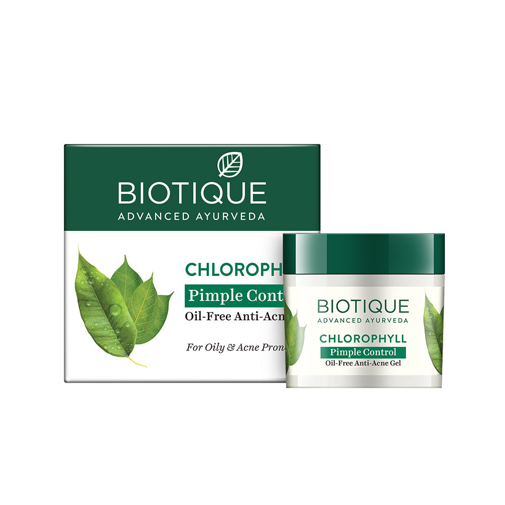 Biotique Chlorophyll Pimple control oil free anti-acne gel, 50g - Buy from Indicrest