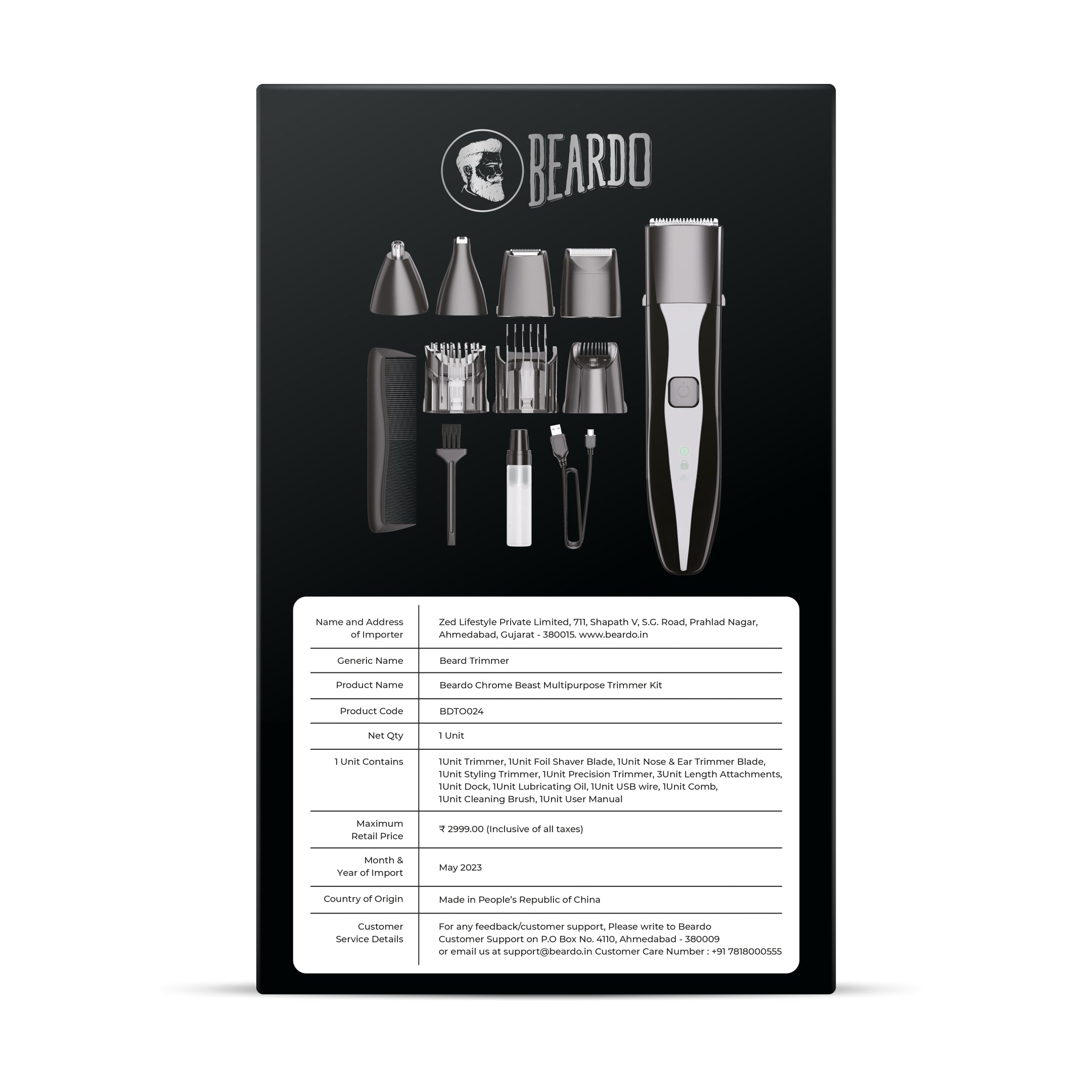 Beardo Chrome Beast Grooming Kit - Image 10 - Buy from Indicrest
