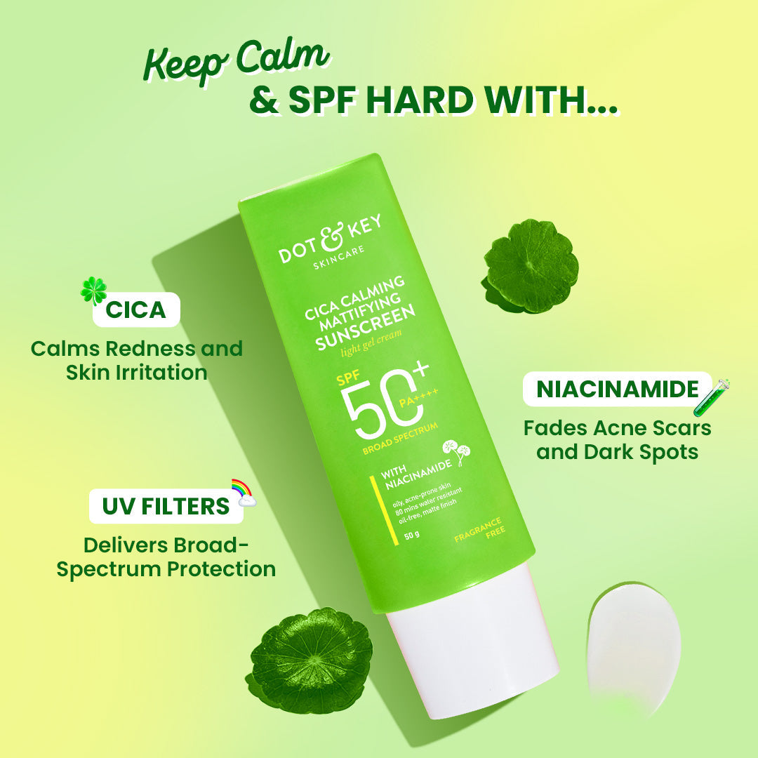 Dot & Key Cica + Niacinamide Matte Sunscreen SPF 50+ PA++++, 80g