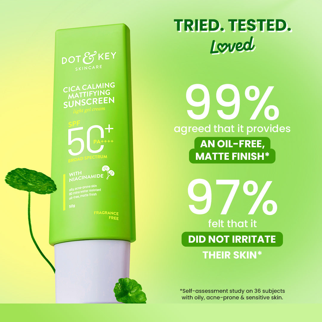 Dot & Key Cica + Niacinamide Matte Sunscreen SPF 50+ PA++++, 80g