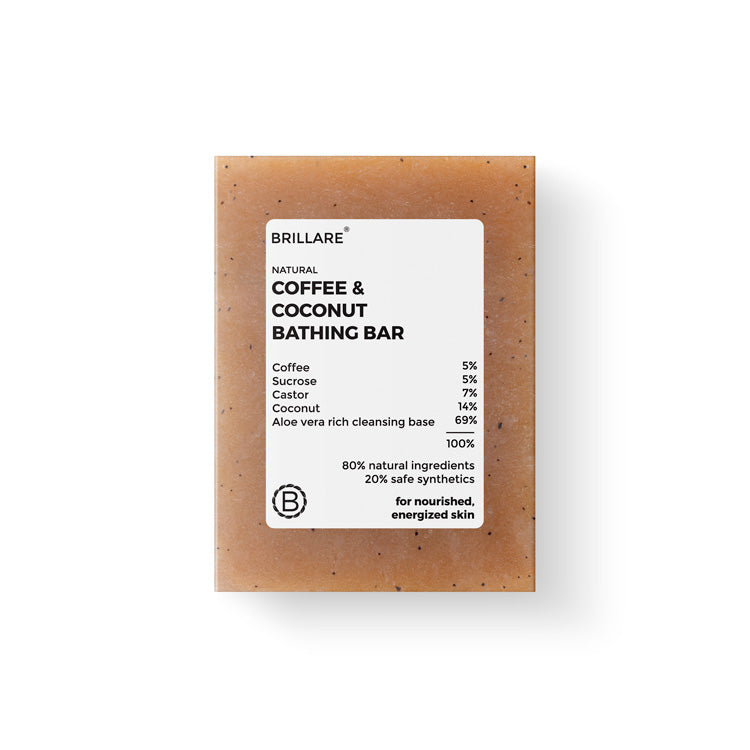Brillare Coffee & Coconut Bathing Bar, 75g - Buy from Indicrest