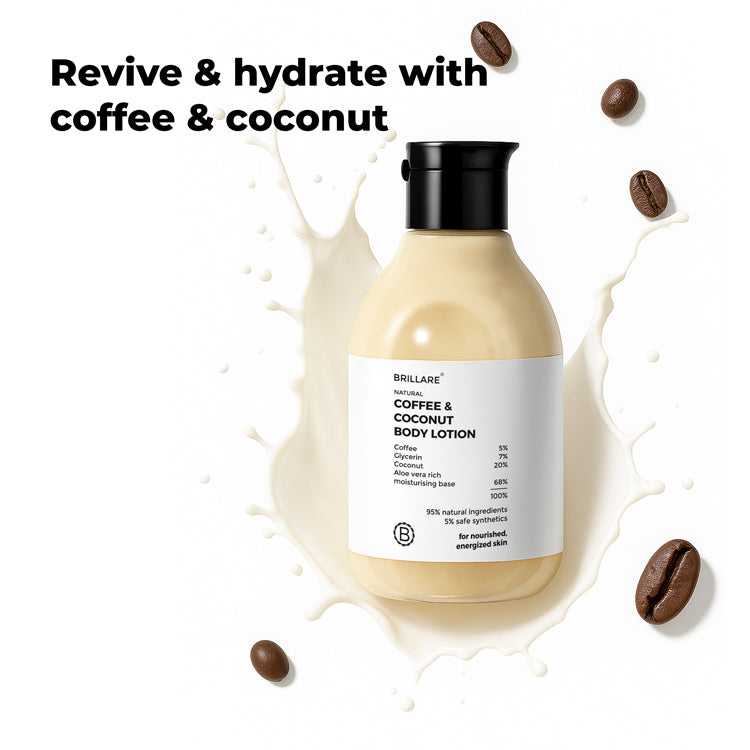 Brillare Coffee & Coconut Body Lotion for Energized & Moisturised Skin, 200ml - Image 2 - Buy from Indicrest