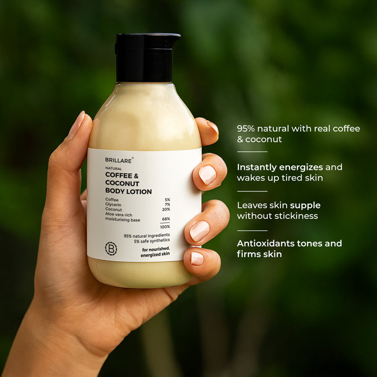 Brillare Coffee & Coconut Body Lotion for Energized & Moisturised Skin, 200ml - Image 3 - Buy from Indicrest