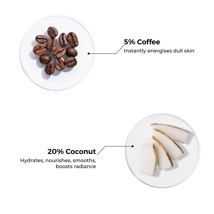 Brillare Coffee & Coconut Body Scrub for Energized & Moisturised Skin, 200g - Image 5 - Buy from Indicrest