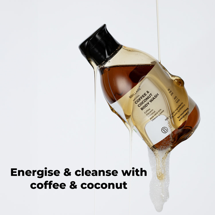 Brillare Coffee & Coconut Body Wash for Energized & Moisturised Skin, 200ml - Image 2 - Buy from Indicrest