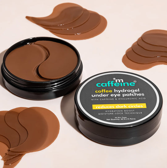 Mcaffeine Coffee Hydro gel Under Eye Patches with Caffeine & HA, 15 Pairs - Buy from Indicrest