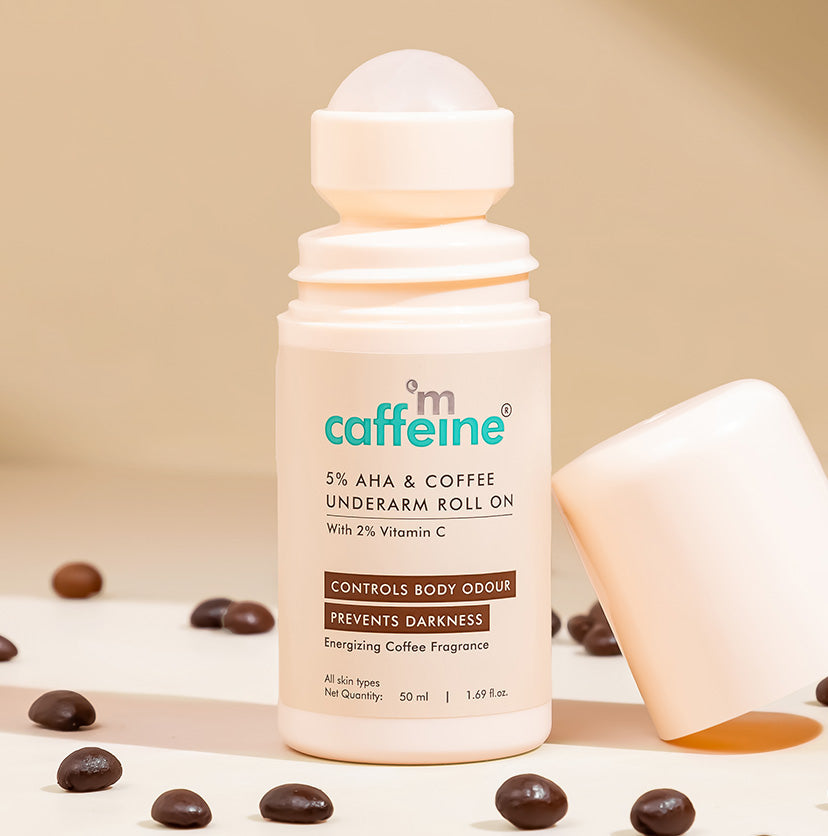 Mcaffeine 5% AHA Underarm Roll On with Coffee, 50ml - Buy from Indicrest