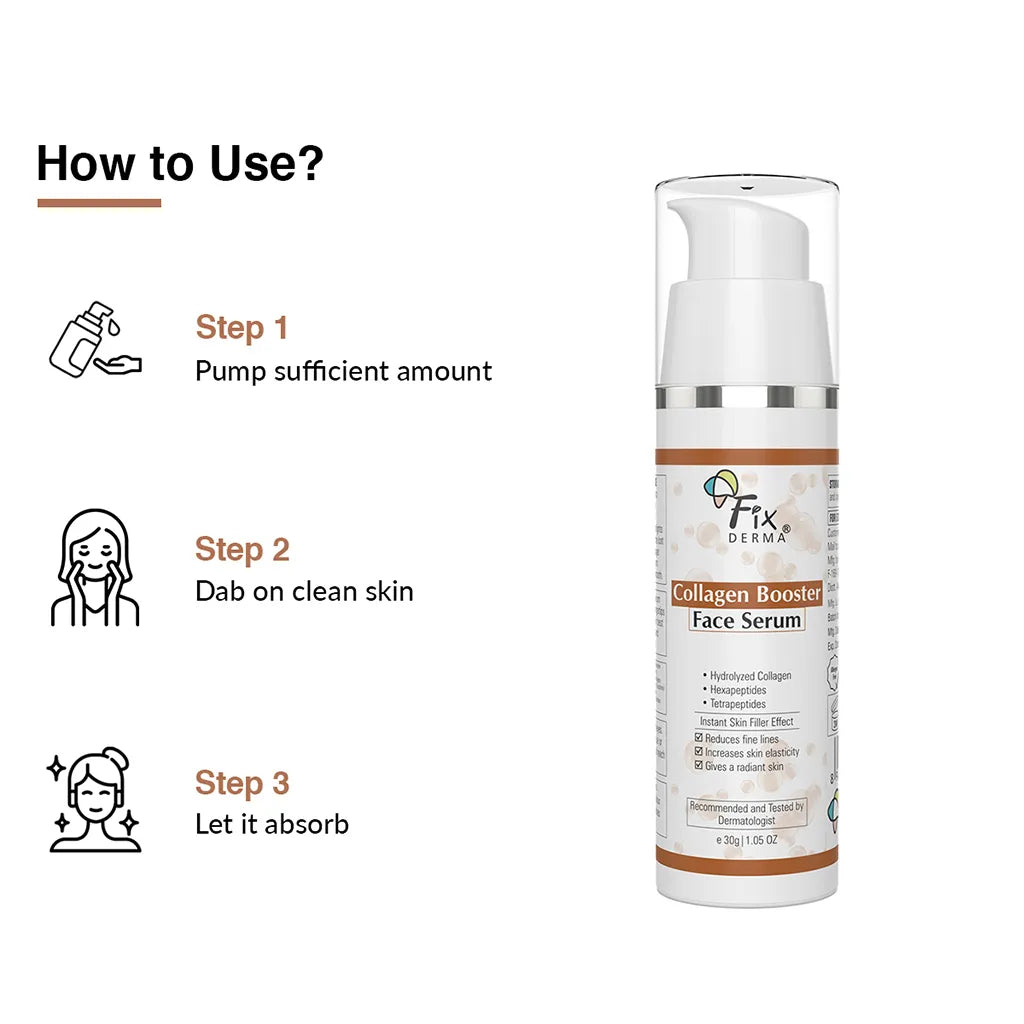 Fixderma Collagen Booster Face Serum | Fights Early Signs of Ageing for a Youthful Glow, 15g - Image 7 - Buy from Indicrest
