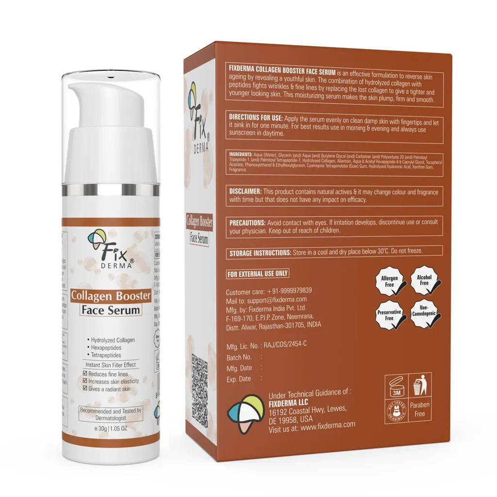 Fixderma Collagen Booster Face Serum | Fights Early Signs of Ageing for a Youthful Glow, 15g - Image 9 - Buy from Indicrest