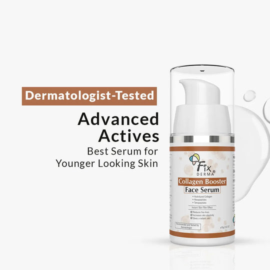 Fixderma Collagen Booster Face Serum | Fights Early Signs of Ageing for a Youthful Glow, 15g - Buy from Indicrest