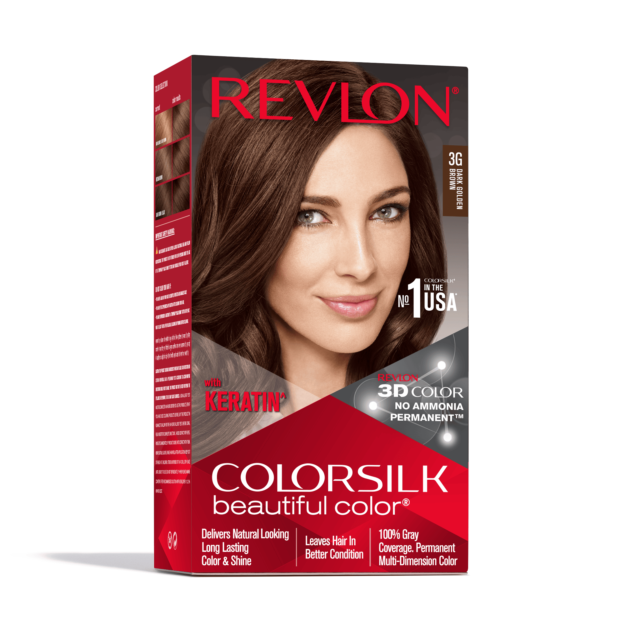 Revlon Colorsilk Beautiful Color Permanent Hair Dye, Dark Brown 3N - Image 8 - Buy from Indicrest