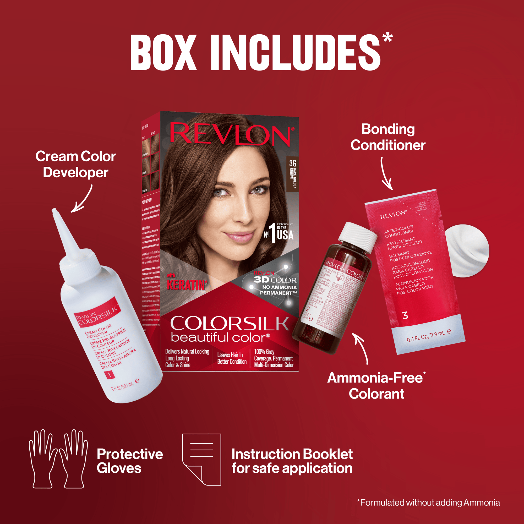Revlon Colorsilk Beautiful Color Permanent Hair Dye, Black 1N - Image 4 - Buy from Indicrest