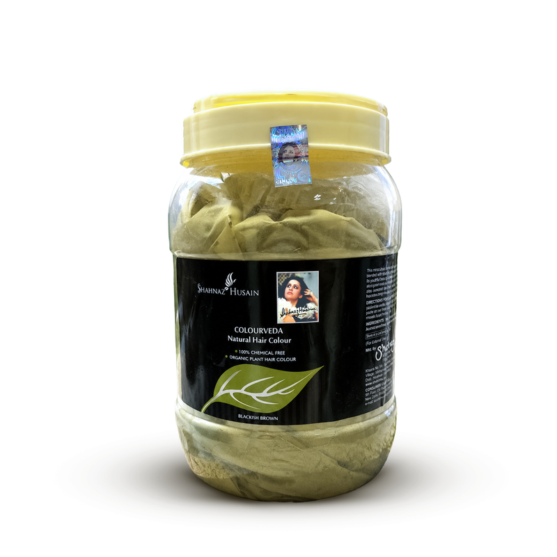Shahnaz Husain Colourveda Natural Hair Colour Blackish Brown, 500g - Buy from Indicrest