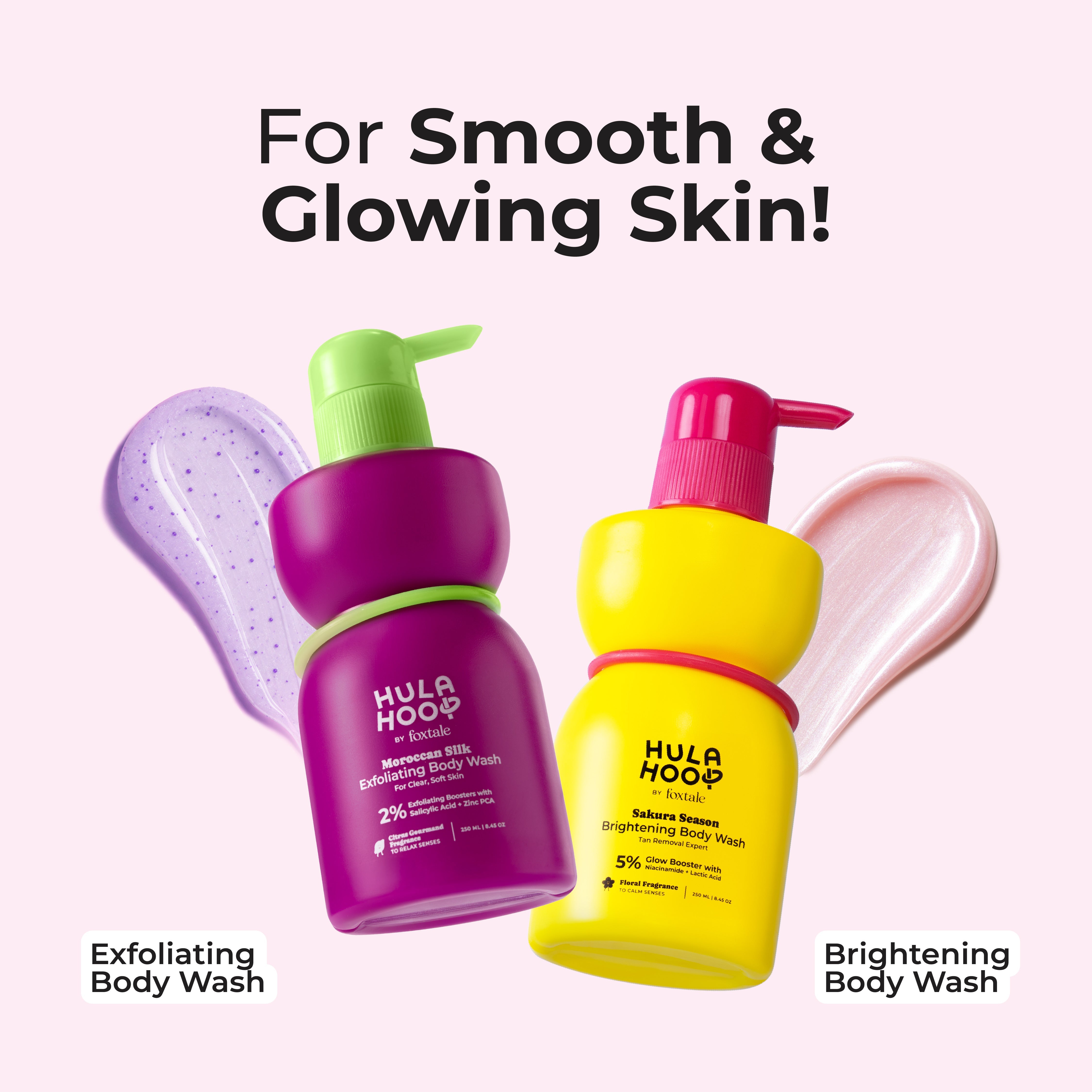 Foxtale Exfoliating Body Wash + Brightening Body Wash - Image 5 - Buy from Indicrest
