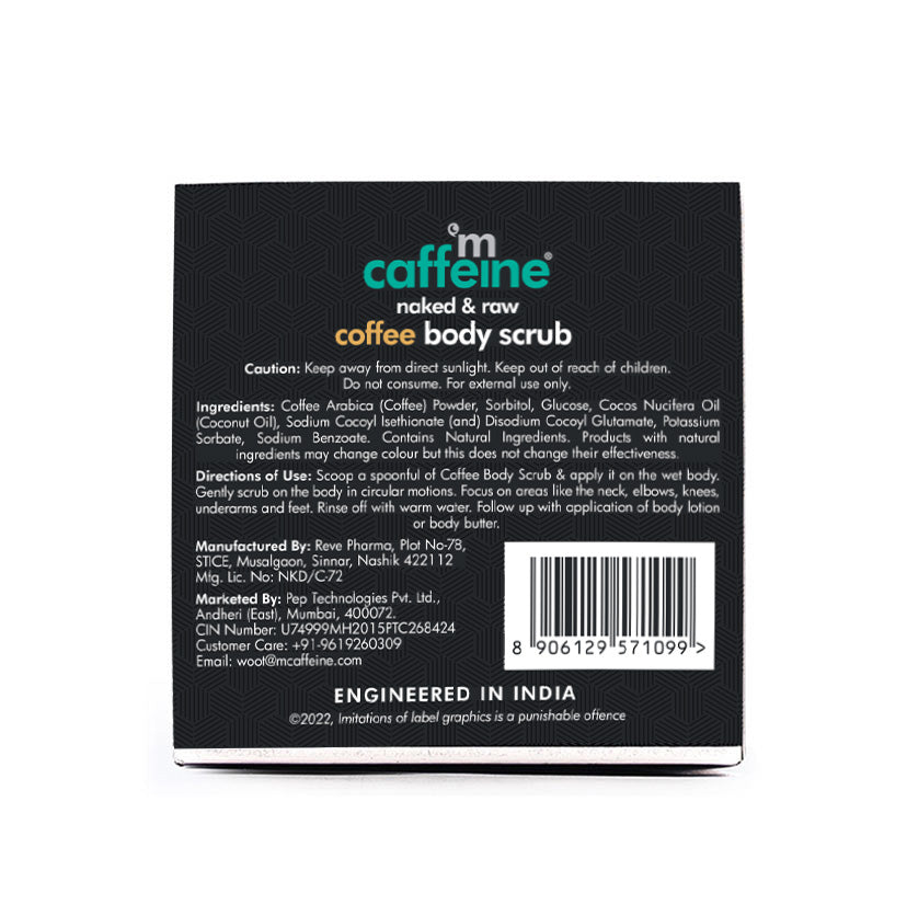 Mcaffeine Coffee Body Scrub with Coconut, 55g - Natural & Vegan - Image 6 - Buy from Indicrest