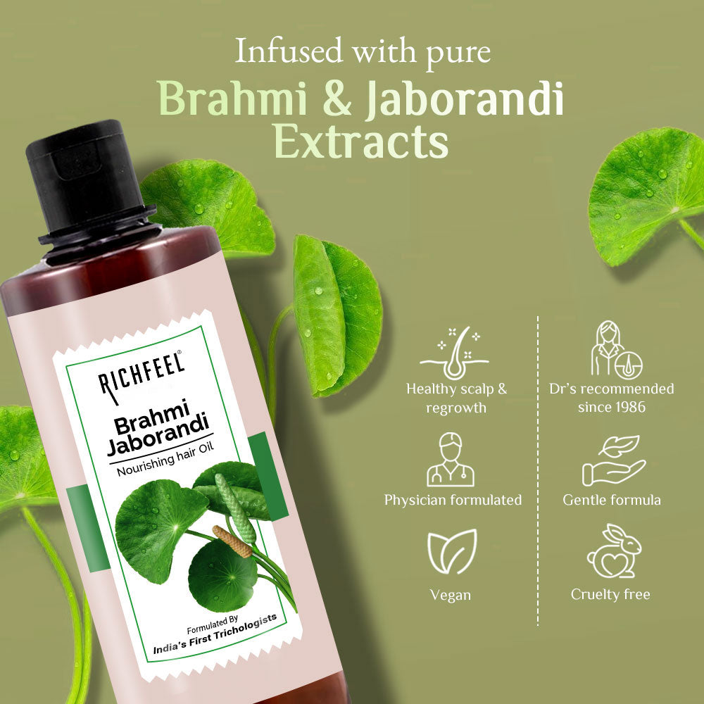 Richfeell Brahmi Jaborandi Hair Oil 500 ML (Pack of 2) - Image 3 - Buy from Indicrest