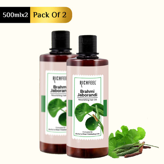 Richfeell Brahmi Jaborandi Hair Oil 500 ML (Pack of 2) - Buy from Indicrest