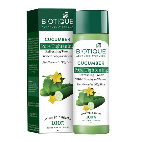 Biotique Cucumber Pore Tightening Refreshing Toner, 120ml - Buy from Indicrest