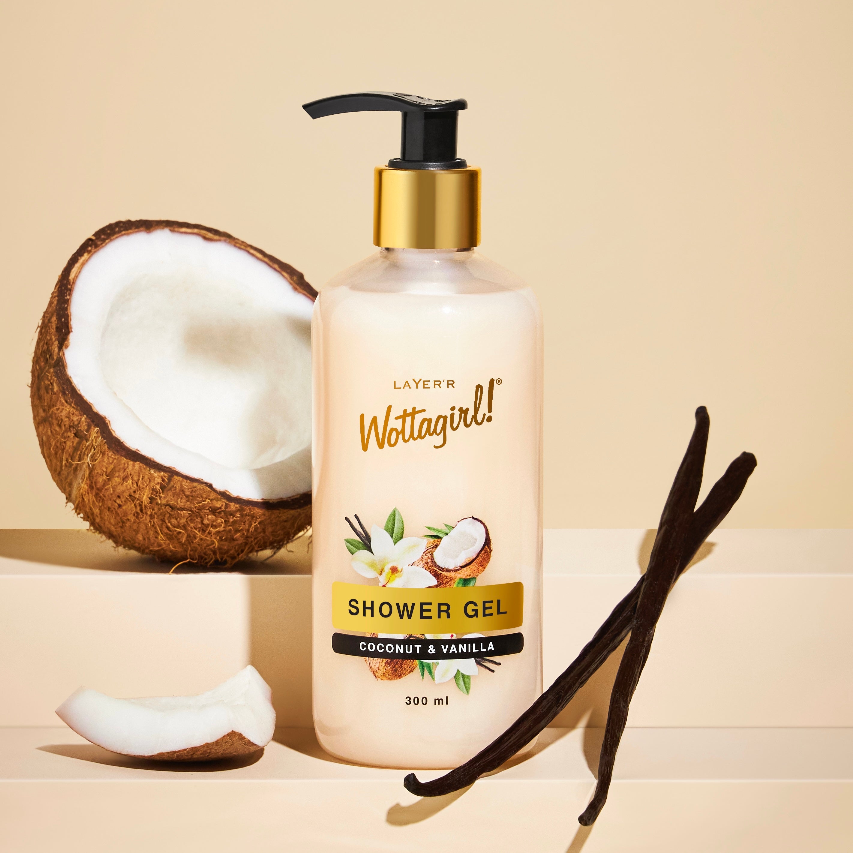 Wottagirl COCONUT & VANILLA, 300ml - Buy from Indicrest