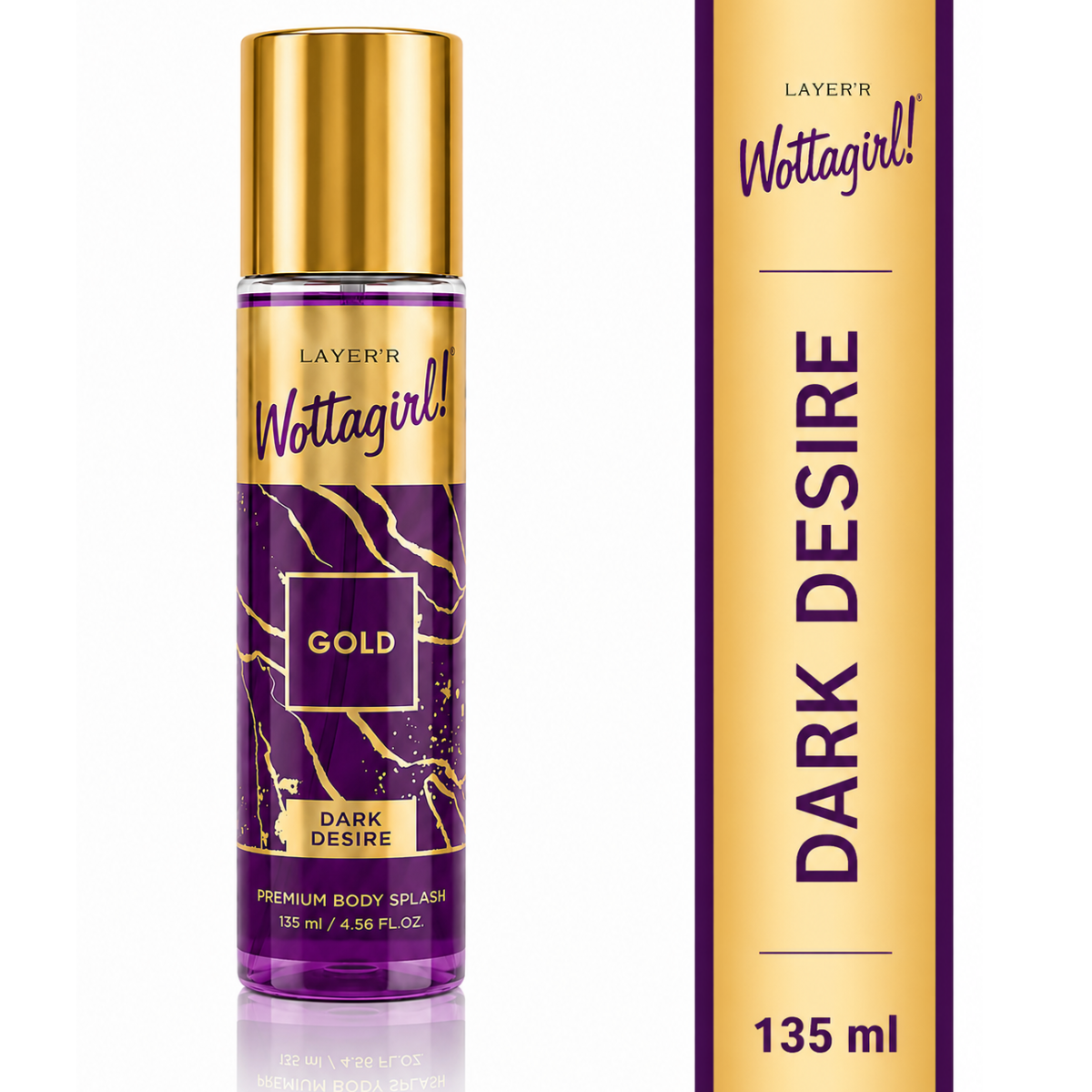 Wottagirl Gold Dark Desire Body Splash, 135ml - Buy from Indicrest