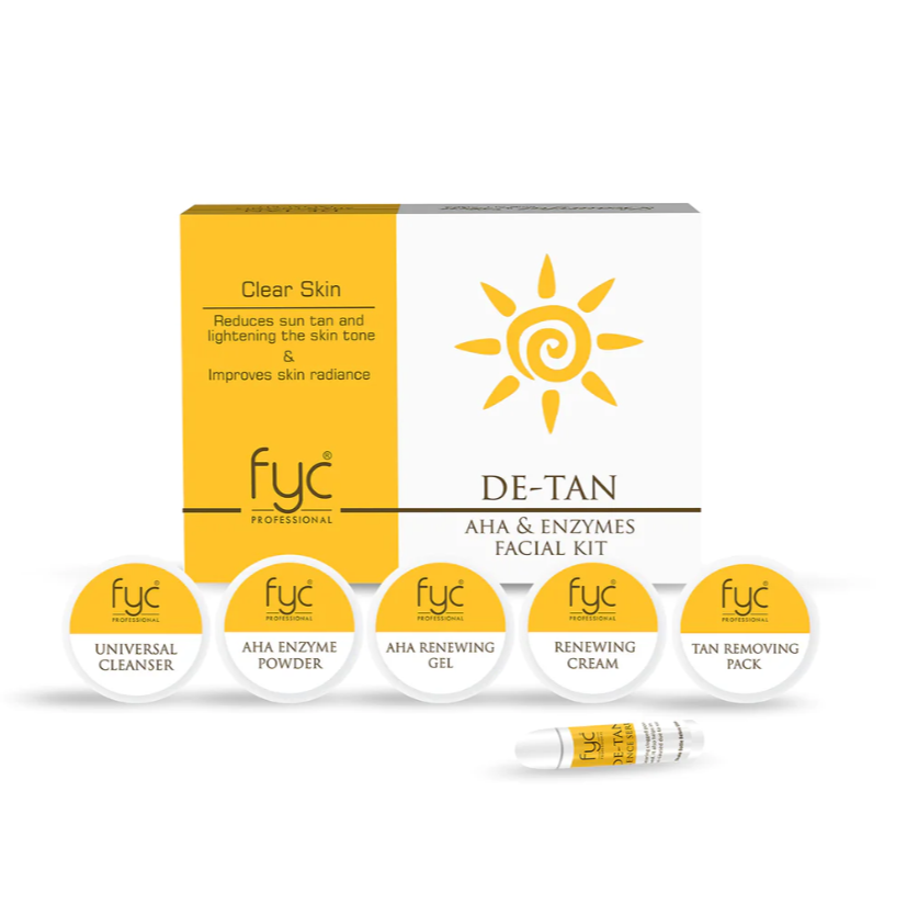 FYC Professional De Tan Aha & Enzymes Facial Kit, 260g
