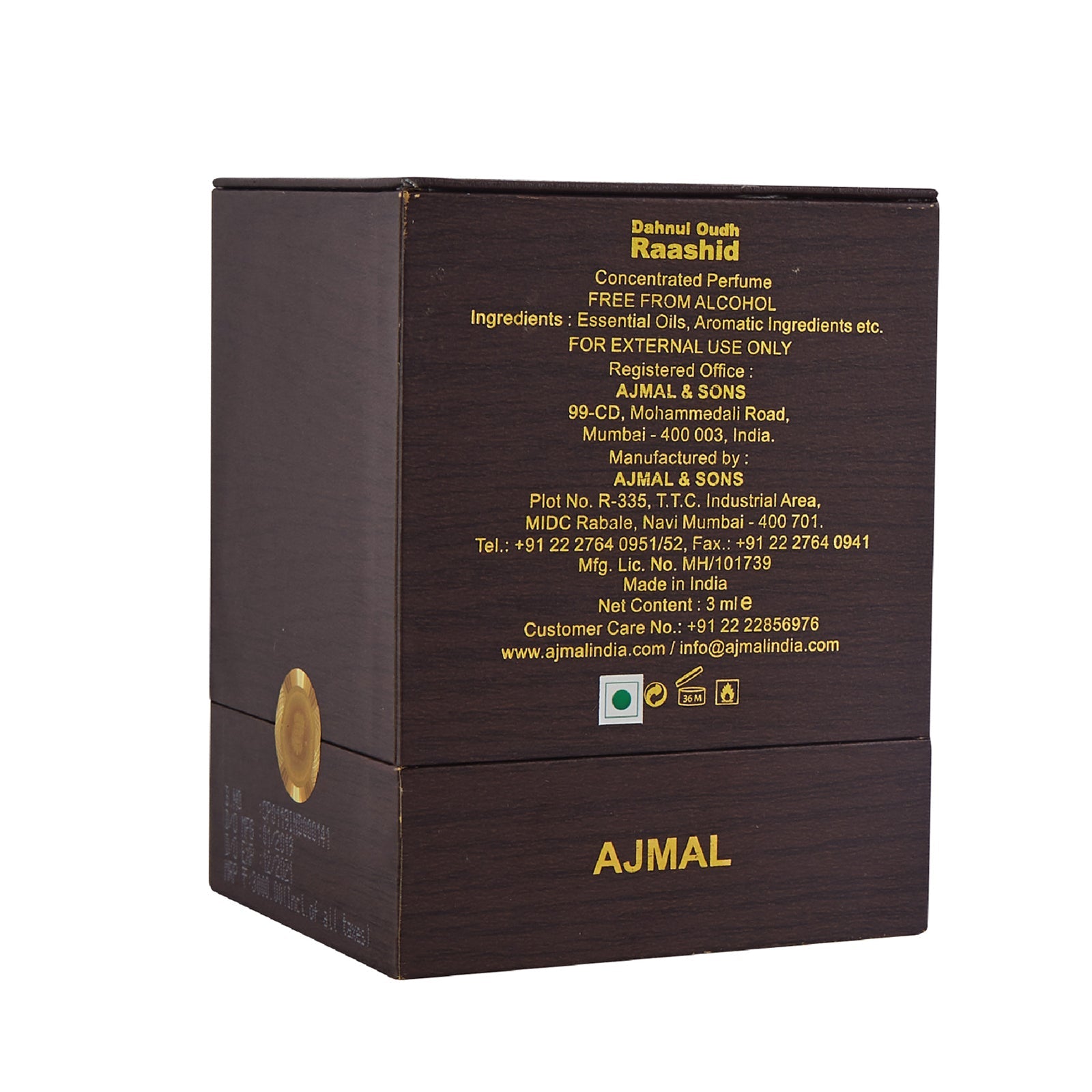 DHANUL OUDH RAASHID Non-Alcoholic Attar 3ML for Men & Women - Image 6 - Buy from Indicrest