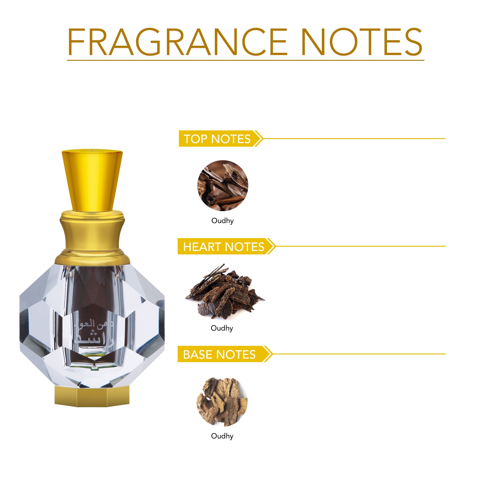 DHANUL OUDH RAASHID Non-Alcoholic Attar 3ML for Men & Women - Image 2 - Buy from Indicrest