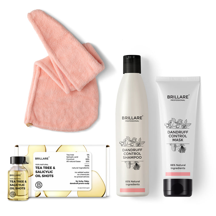 Brillare Dandruff Control Kit for Itchy Flaky Scalp - Buy from Indicrest