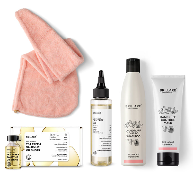 Brillare Complete Dandruff Control Kit for Itchy Flaky Scalp - Buy from Indicrest