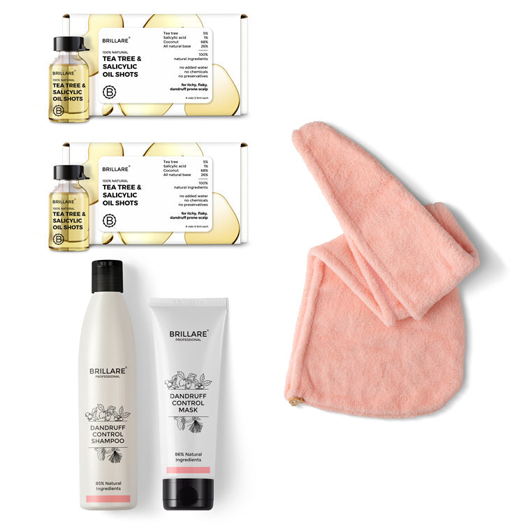 Brillare Ultimate Dandruff Control Kit for Itchy, Flaky Scalp - Buy from Indicrest