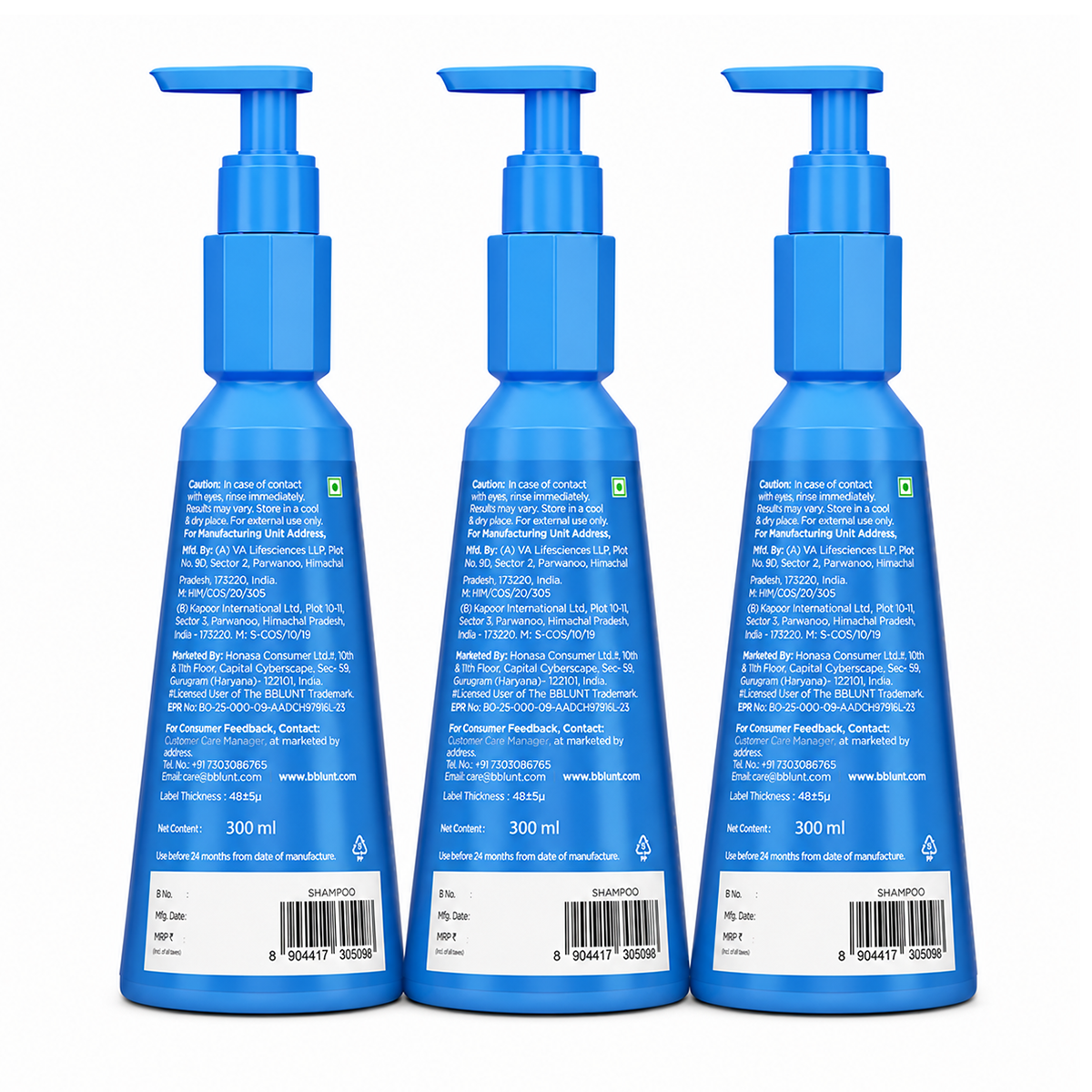 Bblunt Anti-Dandruff Shampoo For a Clear & Healthy Scalp, Pack of 2 X 300ml - Image 13 - Buy from Indicrest