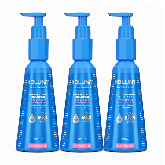 Bblunt Anti-Dandruff Shampoo For a Clear & Healthy Scalp, Pack of 3 X 300ml - Buy from Indicrest