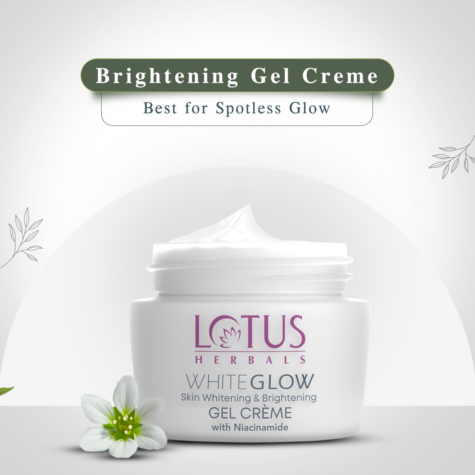 Lotus Herbals WhiteGlow Day and Night Pack, Facewash 100g + gel Creme 60g + Night Creme 60g
