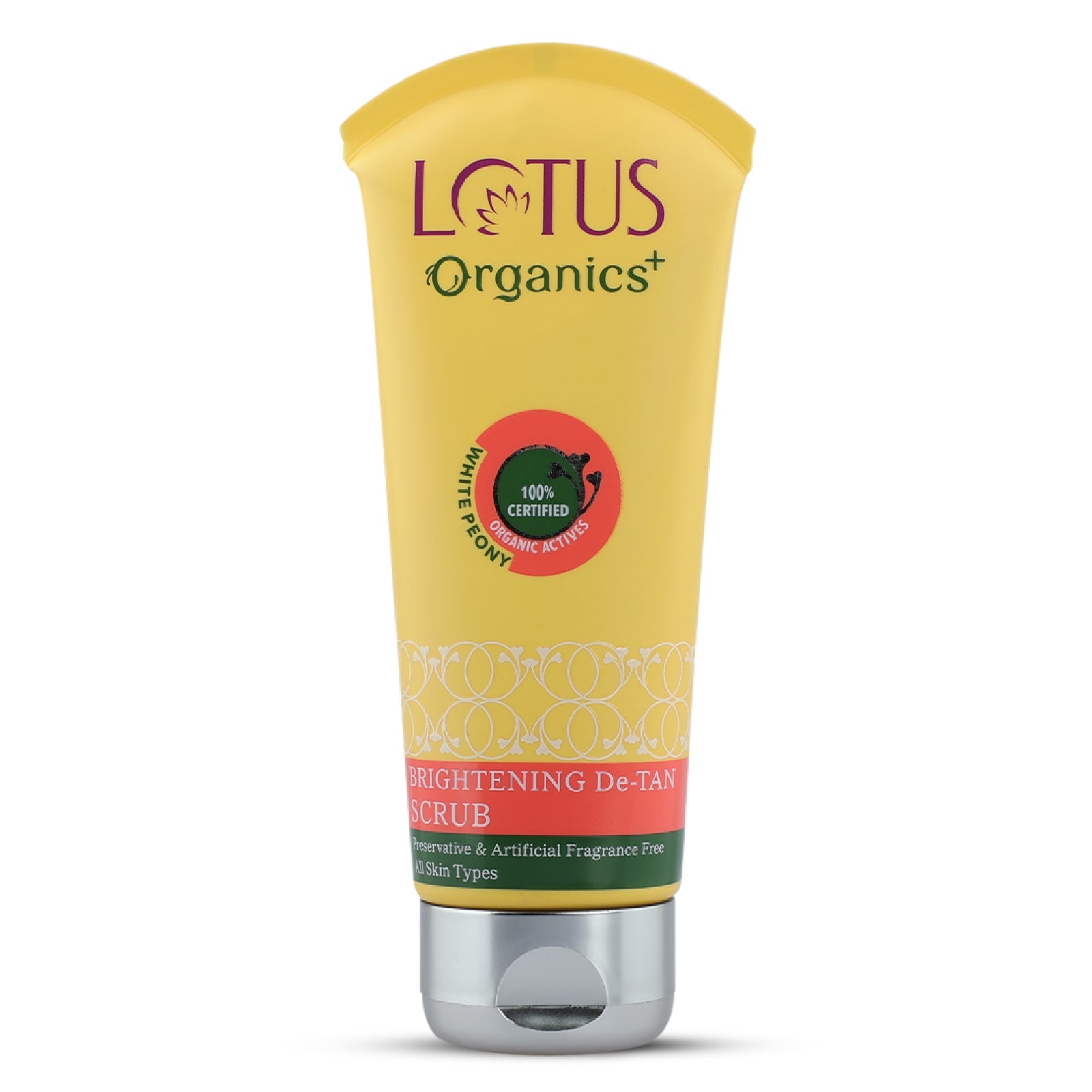 Lotus Herbals Organics+ Brightening De-Tan Scrub, 100g