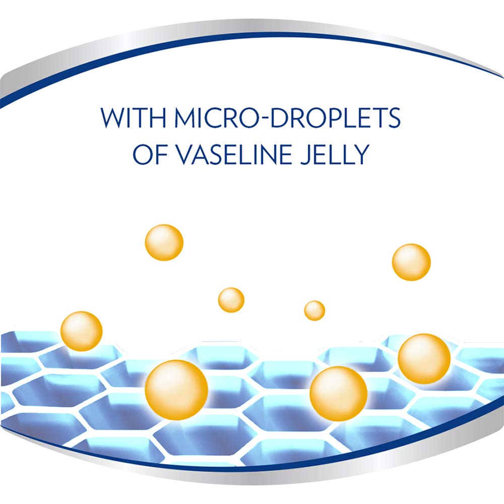 Diagram of Vaseline jelly with micro-droplets on a white background