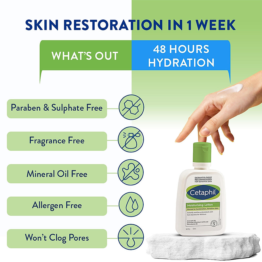 Dermat-tested Cetaphil Moisturising Lotion 100ml