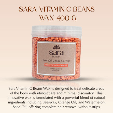 SARA VITAMIN C BEANS Wax, 400g [Pack of 2] - Image 6 - Buy from Indicrest