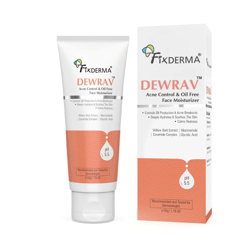 Fixderma Dewrav Acne Control & Oil Free Face Moisturizer | Non-Greasy Hydration for Acne-Prone Skin, 50g - Image 9 - Buy from Indicrest