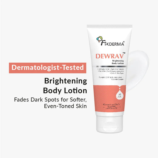 Fixderma Dewrav Brightening Body Lotion, 200ml - Buy from Indicrest