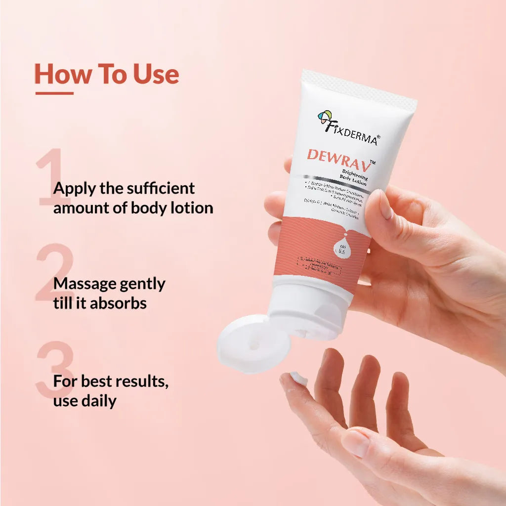 Fixderma Dewrav Brightening Body Lotion, 200ml - Image 3 - Buy from Indicrest
