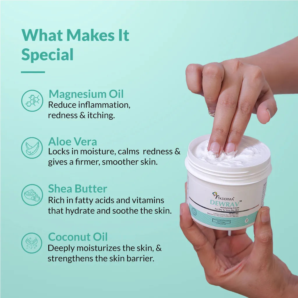 Fixderma Dewrav Moisturizing Cream For Dry To Very Dry Skin, 50g - Image 5 - Buy from Indicrest